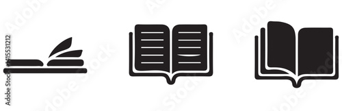 open book icon sign and symbol icon. vector eps 10
