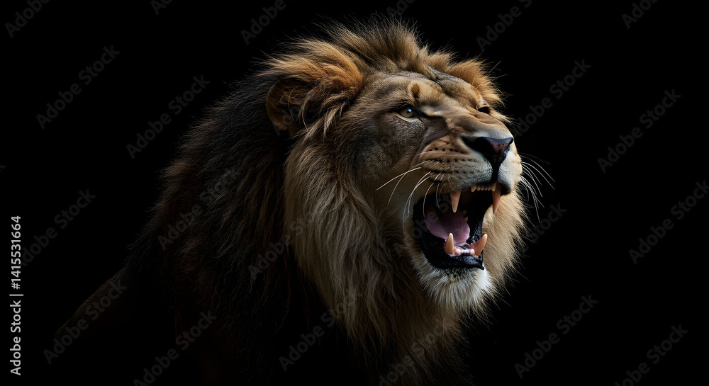 Naklejka premium portrait of a lion