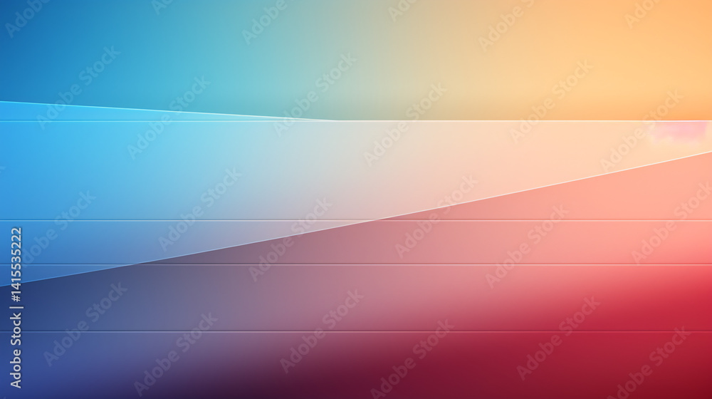 Obraz premium High-quality gradient image blending purple, green, and blue pastel lines for a soft futuristic background.