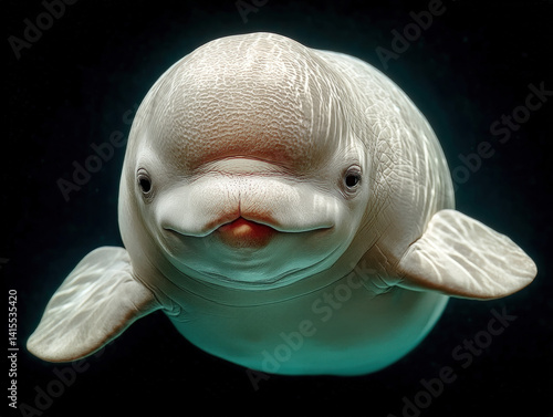 A charming image of a baby ...