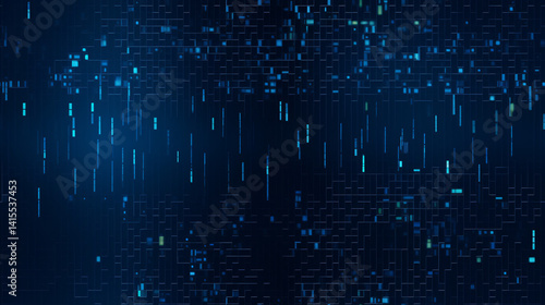 Wallpaper Mural A sleek dark blue digital matrix-style abstract background, perfect for tech, presentations, and banners.

 Torontodigital.ca