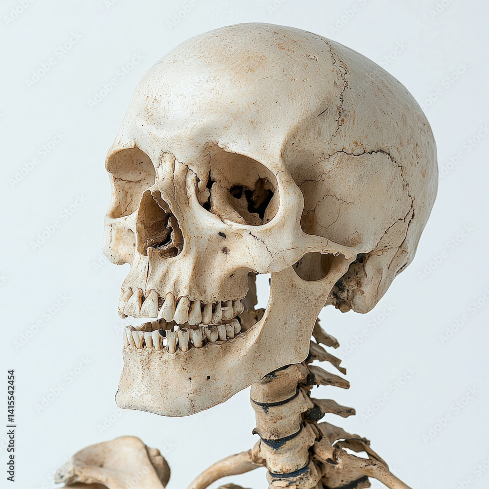 human skeleton isolated