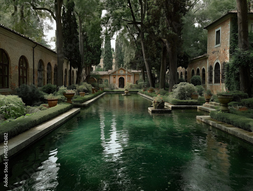 Obraz na płótnie italy garden w salonie