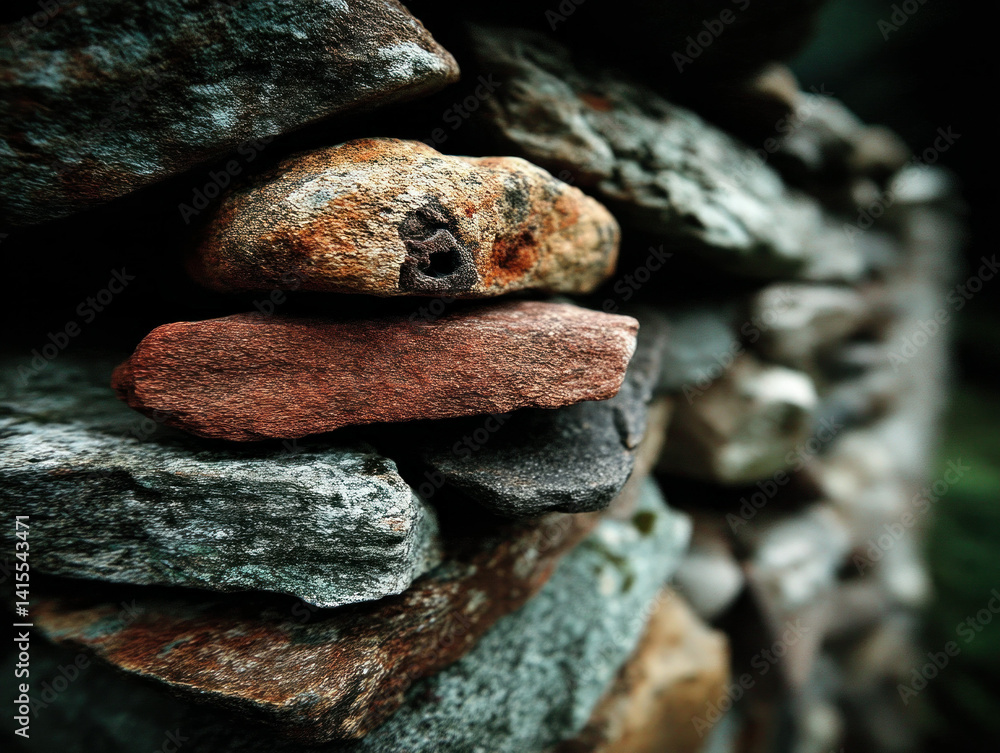 stone wall in a garden