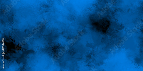 Abstract vibrant digital deep blue and black cloud-like texture. misty, smoky atmosphere with shades of blue and scattered patches of dark shadow. Moody atmosphere  with calming energy slightly cosmic