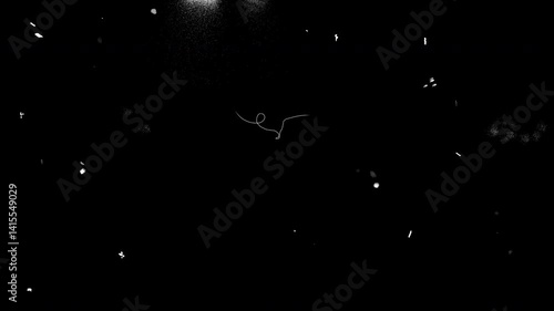 Monochromatic Animation of white Grunge Pencil and Brush Doodle lines and textures on black background. Low frame rate effect. Seamless loop.