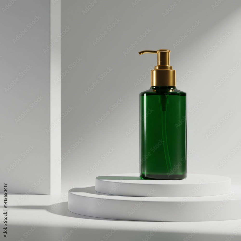 Fototapeta premium perfume bottle isolated on white