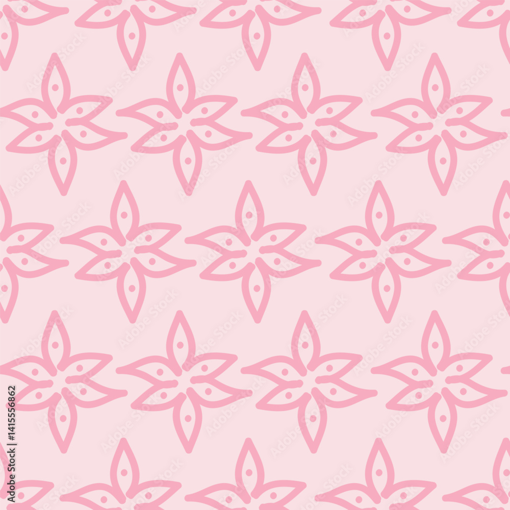textile design with abstract flower pattern textile design with abstract flower pattern