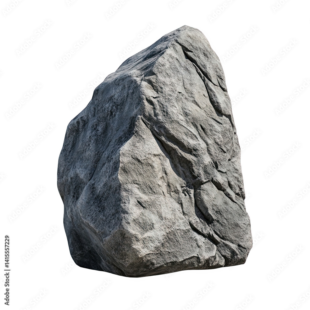 Natural rock formation with textured surface isolated on white background. Natural rock formation with textured surface isolated on white background.