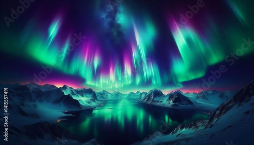 Wallpaper Mural Ethereal aurora borealis display A breathtaking aurora borealis Torontodigital.ca