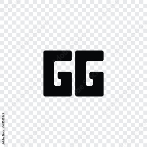 178 a rectangle square quadrilateral polygon shape alphabet word letter geometric educational logo G G