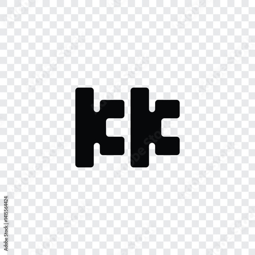 182 a rectangle square quadrilateral polygon shape alphabet word letter geometric educational logo K K
