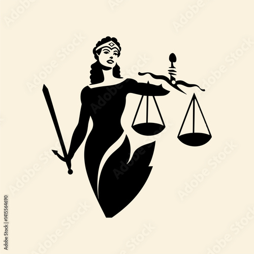 Lady Justice Symbol - Scales and Sword