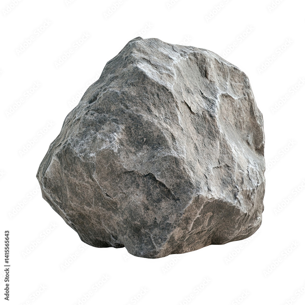 Natural, textured rock on a white isolate background for decorative or educational use. Natural, textured rock on a white isolate background for decorative or educational use.