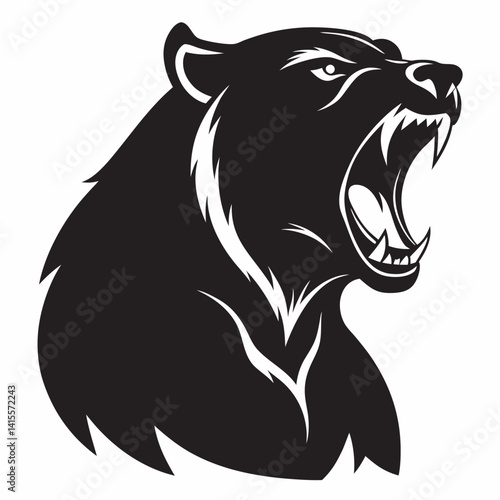 bear silhouette, bear vector, wild animal silhouette, forest animal vector, black bear clipart, grizzly bear silhouette, bear walking vector, wildlife icon, roaring bear illustration,