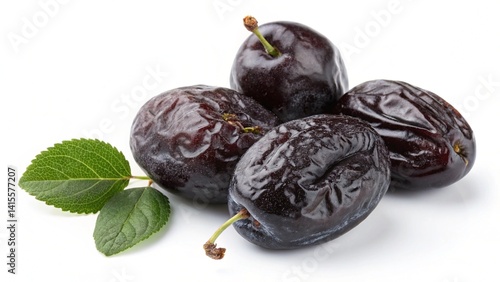 Wallpaper Mural plums on a white background Torontodigital.ca