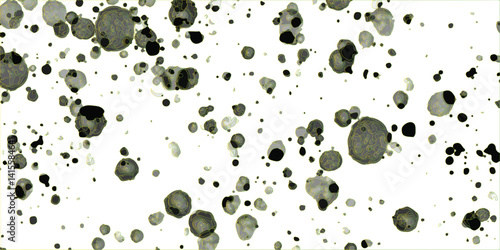 Seamless pattern of light green and white Dalmatian spots, arranged in an orderly pattern, creating the appearance of data points or digital code.. Just create a rough effect, splatter, dirt, 