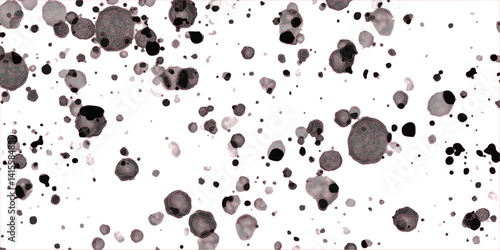 Seamless pattern of light red and white Dalmatian spots, arranged in an orderly pattern, creating the appearance of data points or digital code.. Just create a rough effect, splatter, dirt,