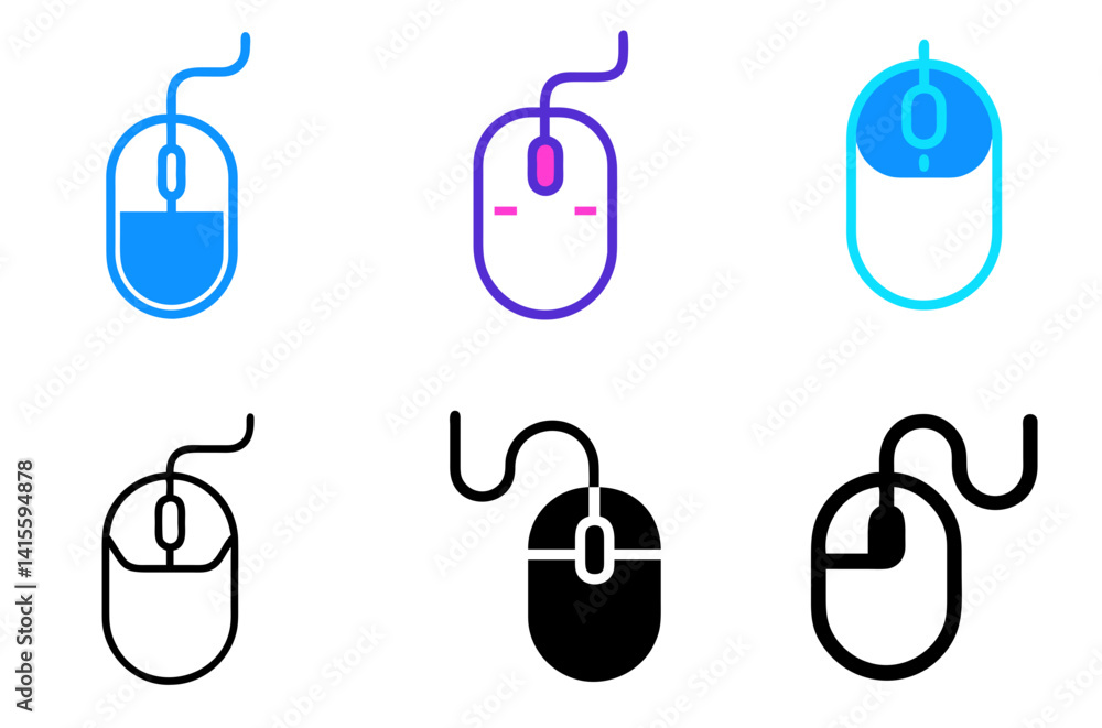 Computer Mouse Icon Device and Input Tool Computer Mouse Icon Device and Input Tool
