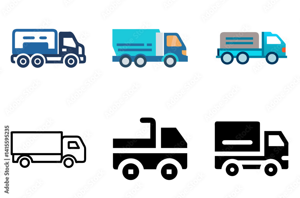 Truck Icon Transportation Cargo Symbol Truck Icon Transportation Cargo Symbol