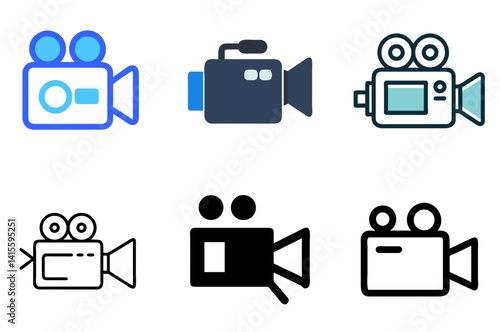 Video Camera Icon Recording Media Symbol