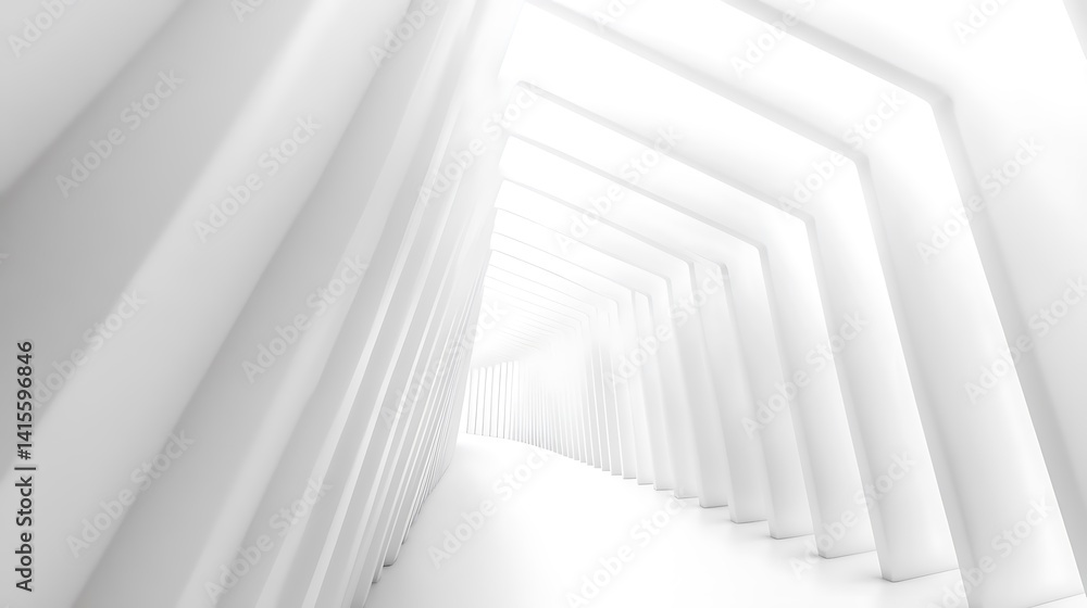 Obraz premium A minimalist white abstract background