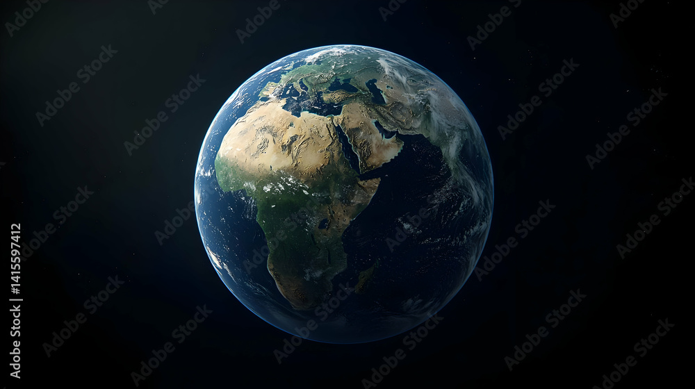 Pixelated Earth Globe In Space Pixelated Earth Globe In Space