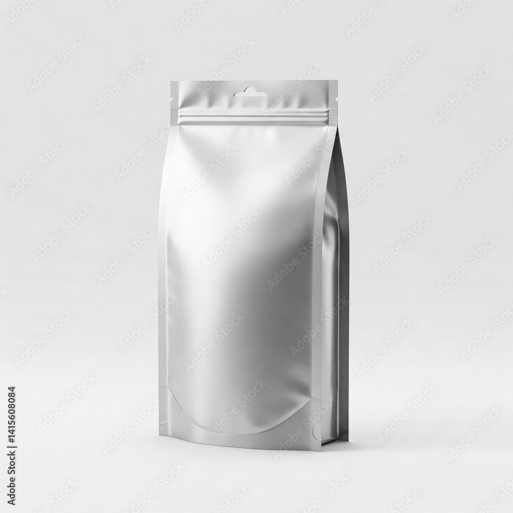 Metallic Silver Bag could be use for mockup business Metallic Silver Bag could be use for mockup business