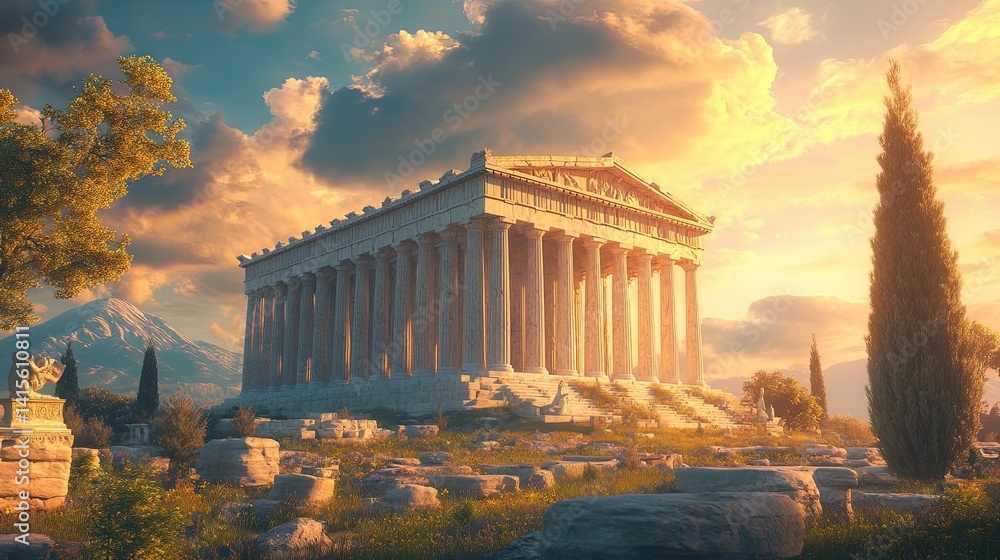 Obraz premium Parthenon at Golden Hour