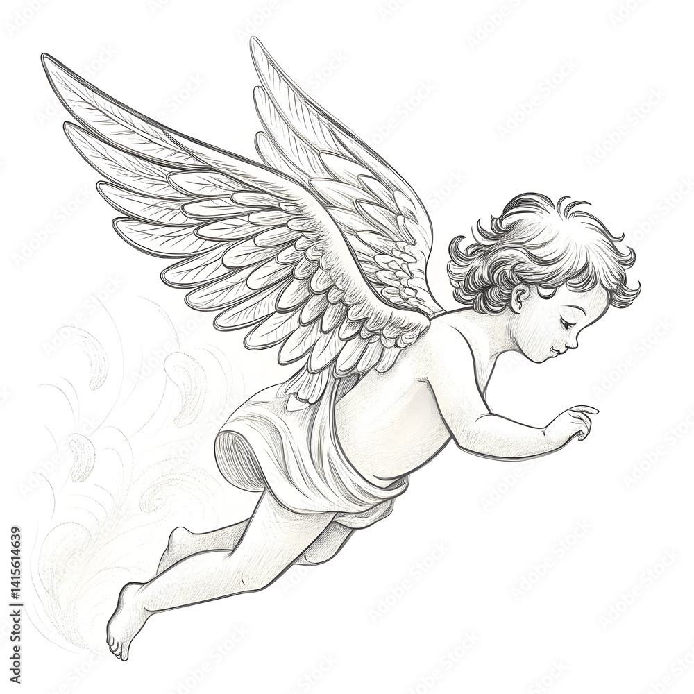 Fototapeta premium angel with heart