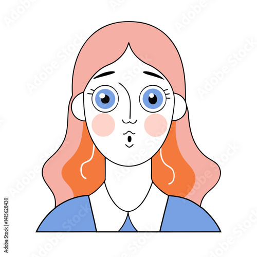 Cute Girl With Trembling Lips