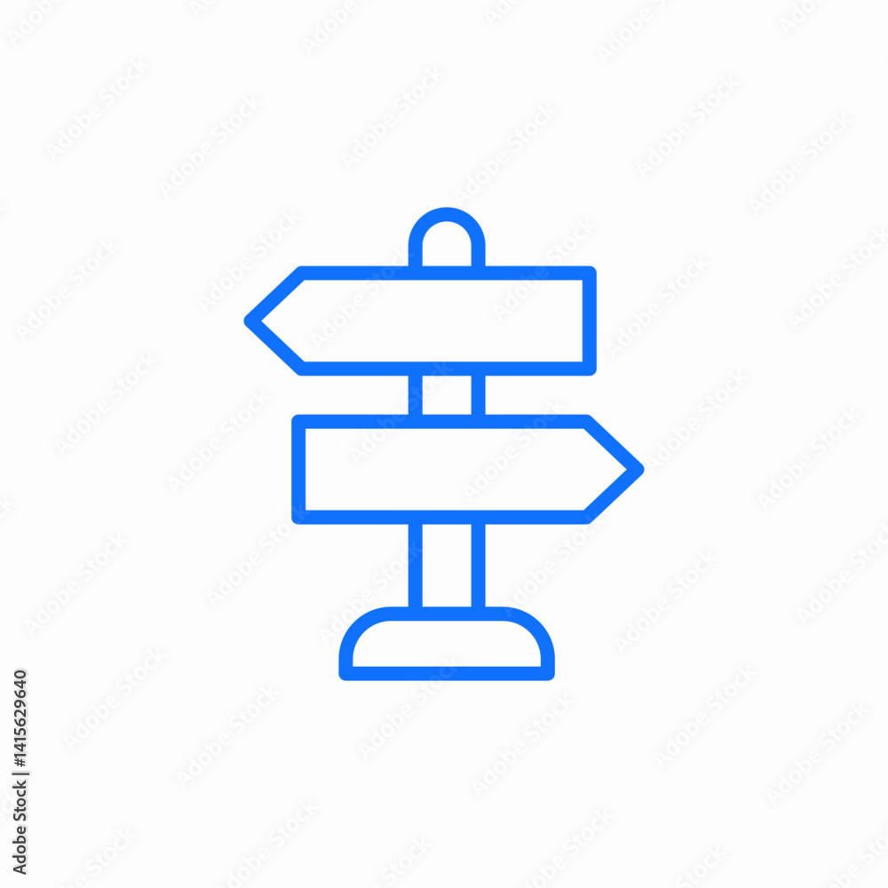 directional signpost icon sign vector directional signpost icon sign vector
