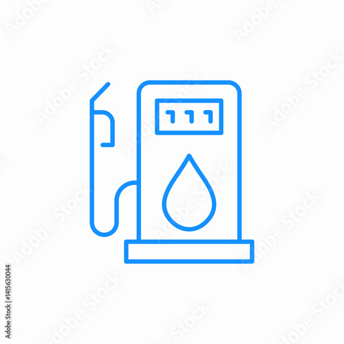 fuel station icon sign vector