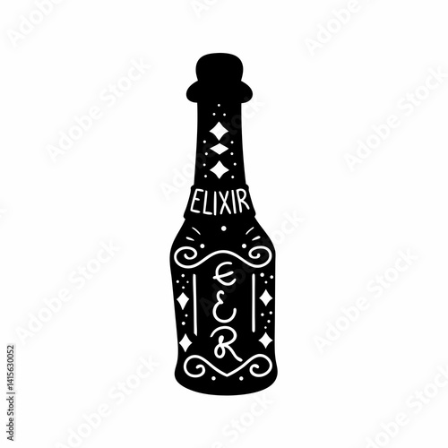 creative Silhouette elixir Icon Vector Illustration