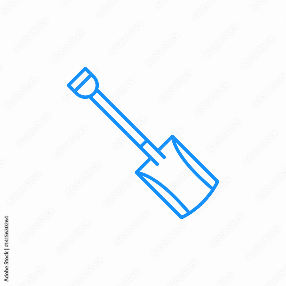 garden spade icon sign vector garden spade icon sign vector
