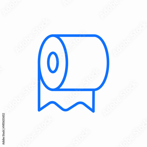 toilet paper roll icon sign vector