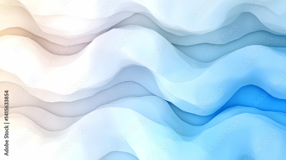 Fototapeta premium Pastel wave background texture abstract flowing pattern design