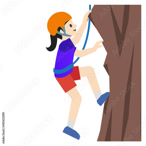 Woman Climbing Emoji