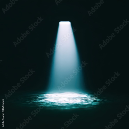 Wallpaper Mural Ocean parting like curtain, light burst from below the surface, soft environmental haze Torontodigital.ca