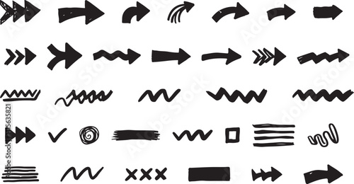 Arow icon image silhouette vector line art coloring page