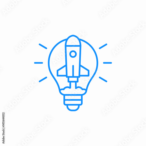 innovative startup icon sign vector