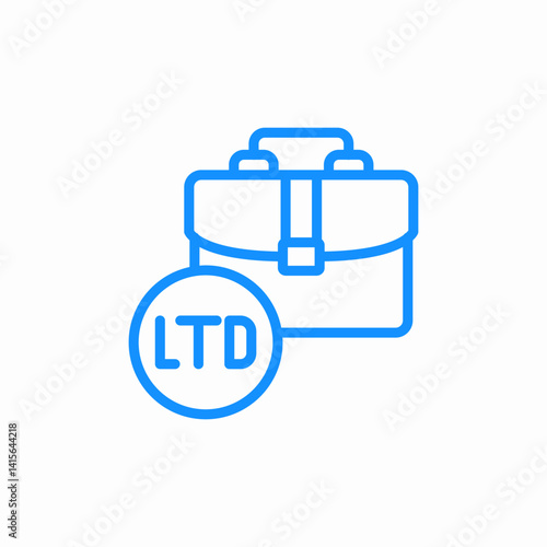 limited company icon sign vector