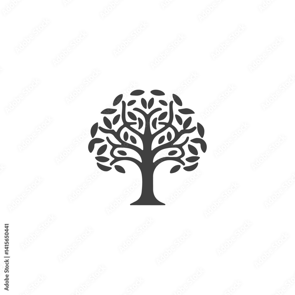 Tree Logo icon flat vector design Tree Logo icon flat vector design