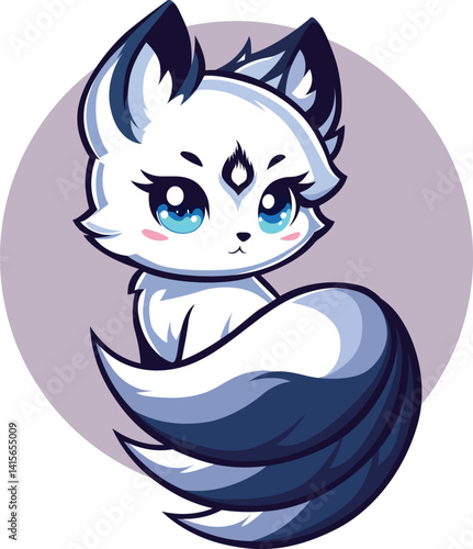 white fox cartoon characters