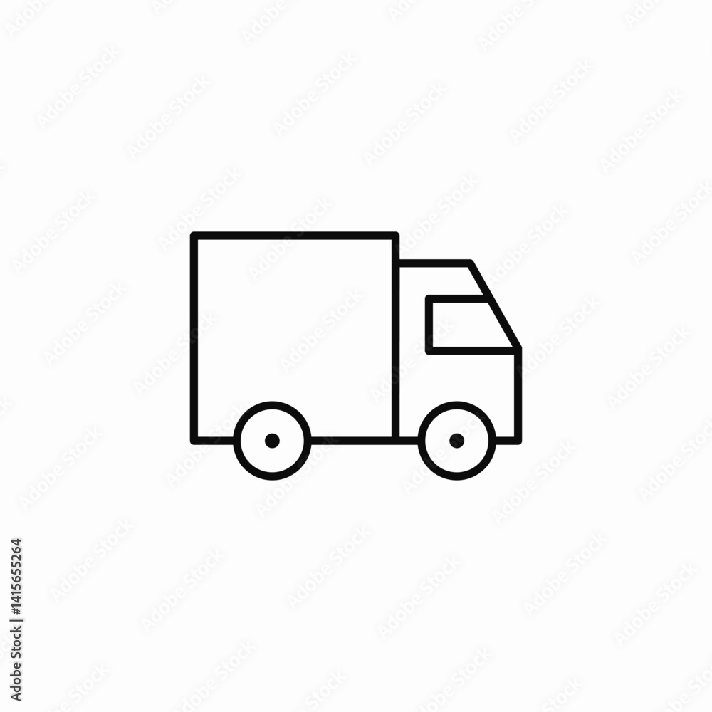 delivery truck icon sign vector delivery truck icon sign vector