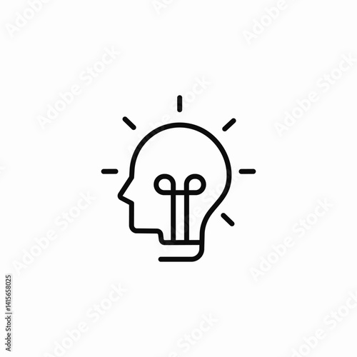 light bulb icon sign vector