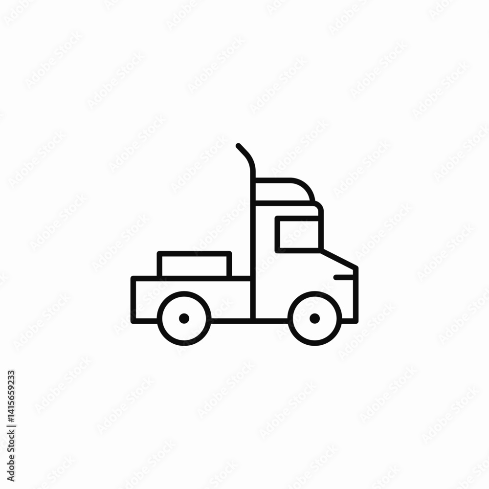 semi truck icon sign vector semi truck icon sign vector