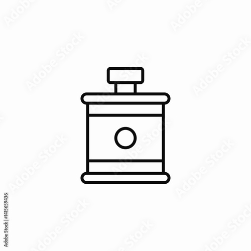 small perfume bottle icon sign vector
