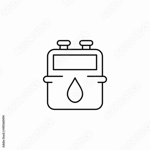 water filter device icon sign vector