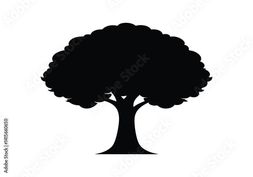 tree  silhouette vector.